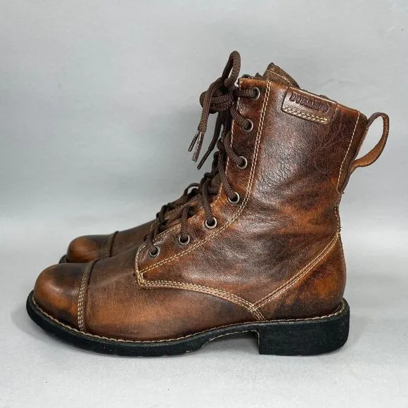 Durango City Savannah Lacer Boots Women's Size 7 Brown Leather Western Boots
