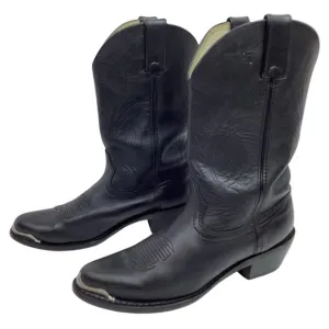 DURANGO Mens 8.5D Western 11” Concho Strap Cowboy Boots Black