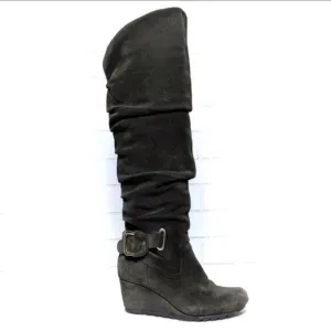EARTHIES Raphaelle Suede Over the Knee Boots 7.5
