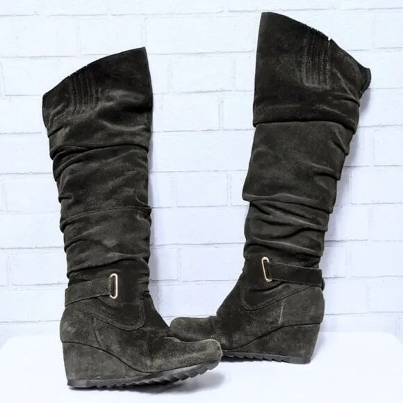 EARTHIES Raphaelle Suede Over the Knee Boots 7.5