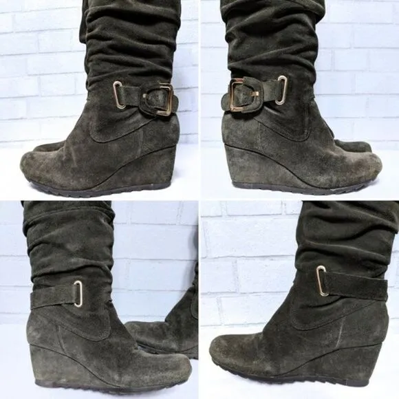 EARTHIES Raphaelle Suede Over the Knee Boots 7.5
