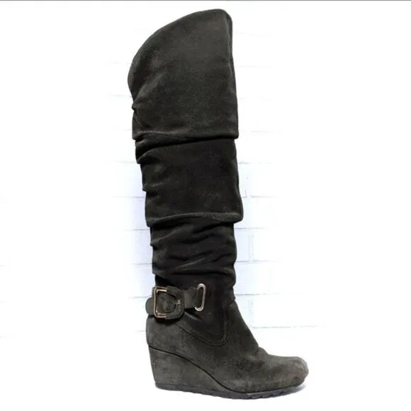 EARTHIES Raphaelle Suede Over the Knee Boots 7.5