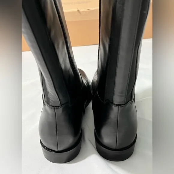 Easy Spirit Aubrey Casual Boots knee high riding boots black leather size 8 1/2W