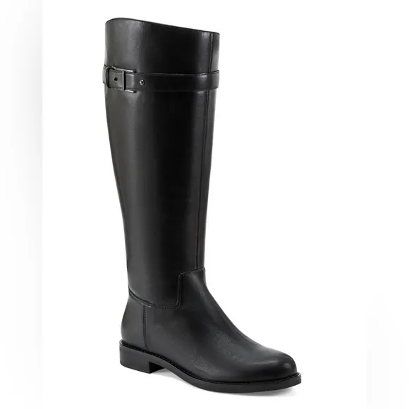 Easy Spirit Aubrey Casual Boots knee high riding boots black leather size 8 1/2W