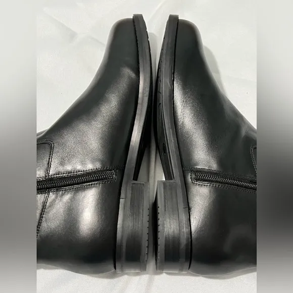 Easy Spirit Aubrey Casual Boots knee high riding boots black leather size 8 1/2W