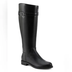 Easy Spirit Aubrey Casual Boots knee high riding boots black leather size 8 1/2W
