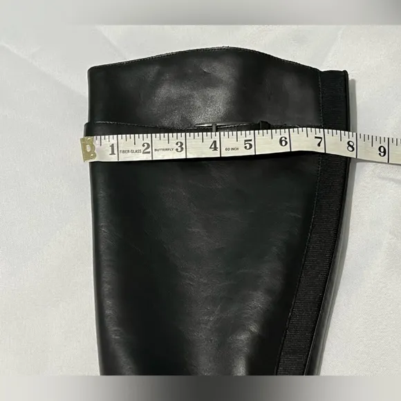 Easy Spirit Aubrey Casual Boots knee high riding boots black leather size 8 1/2W
