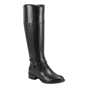 Easy Spirit Leigh Riding Boots- Black Leather- Size 10 Wide- NIB