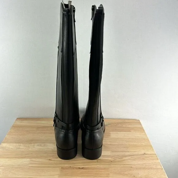 Easy Spirit Leigh Riding Boots- Black Leather- Size 10 Wide- NIB