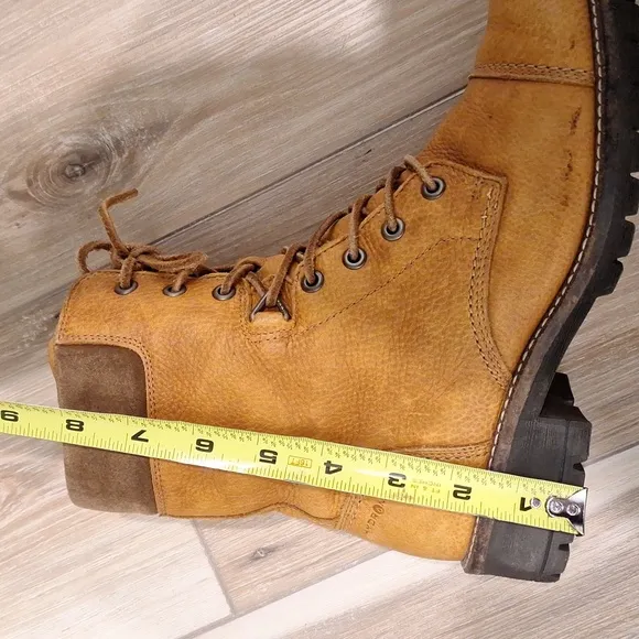 Ecco Elaine Hydromax Lace Up Side Zipper Leather Combat Boots 8