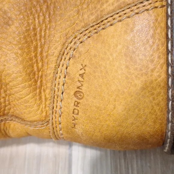 Ecco Elaine Hydromax Lace Up Side Zipper Leather Combat Boots 8