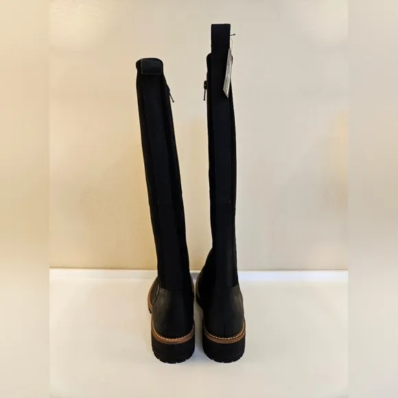 Ecco Elania Hydromax Tall Knee-High Boots, Black, size 9-9.5, NWT