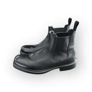 ECCO Helsinki 2 Black Leather Chelsea Ankle Boots Sz 41 US 7/7.5