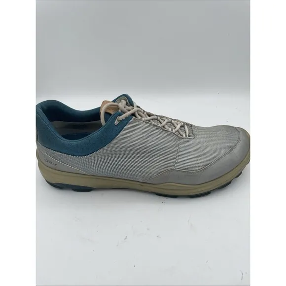 ECCO Mens Biom Hybrid 3 GoreTex Yak Leather White Gray Golf Shoes Size 13
