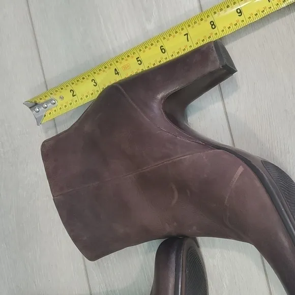 Ecco Womens Ankle Leather Heels shoes  boots shoes sz 40 US 9-9.5