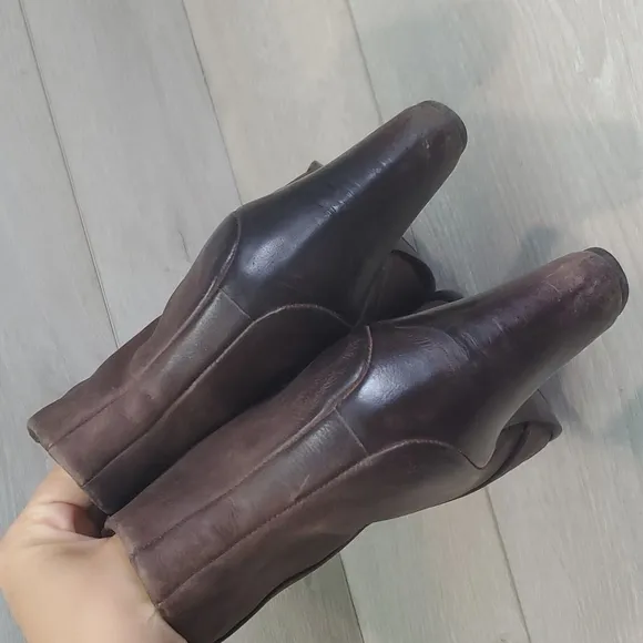Ecco Womens Ankle Leather Heels shoes  boots shoes sz 40 US 9-9.5