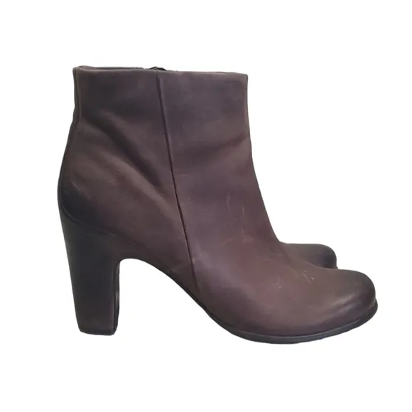 Ecco Womens Ankle Leather Heels shoes  boots shoes sz 40 US 9-9.5