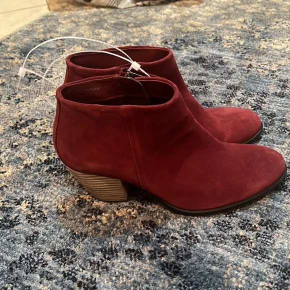 ECCO womens Shape 55 Western Ankle Hydromax Fashion Boot, Syrah Suede