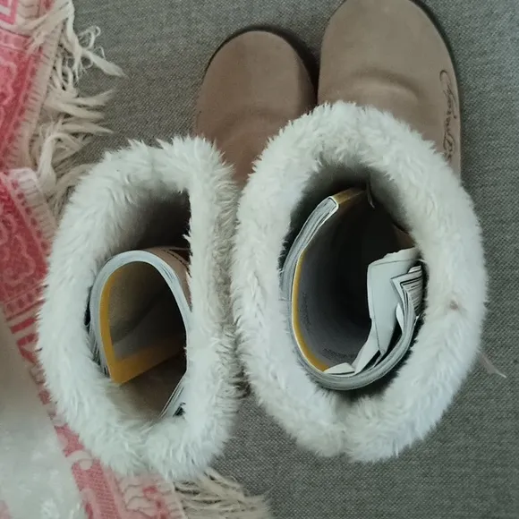 Ed Hardy Size 7 Boots Suede And Faux Fur  &quot;Love Kills Slowly&quot;