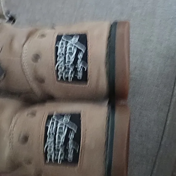 Ed Hardy Size 7 Boots Suede And Faux Fur  &quot;Love Kills Slowly&quot;
