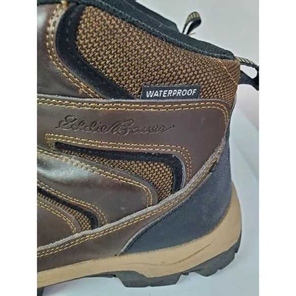 Eddie Bauer Men's Fairmont Waterproof Hiking Boots Brown Size‎ 9