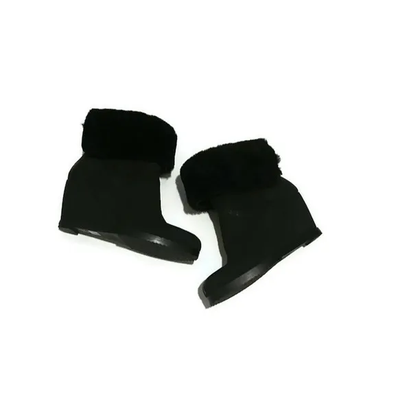 Eileen Fisher Black Wedge Boots