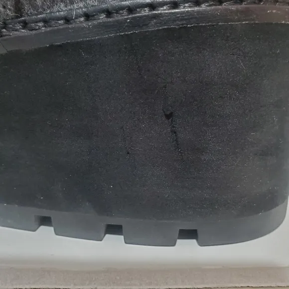 Eileen Fisher Chesea gray fleece wedge heel pull on ankle boot. 11