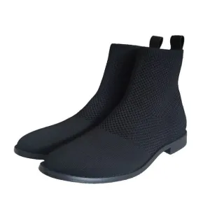 Eileen Fisher Jude Recycled Stretch Knit Bootie Black Women's Size 6.5