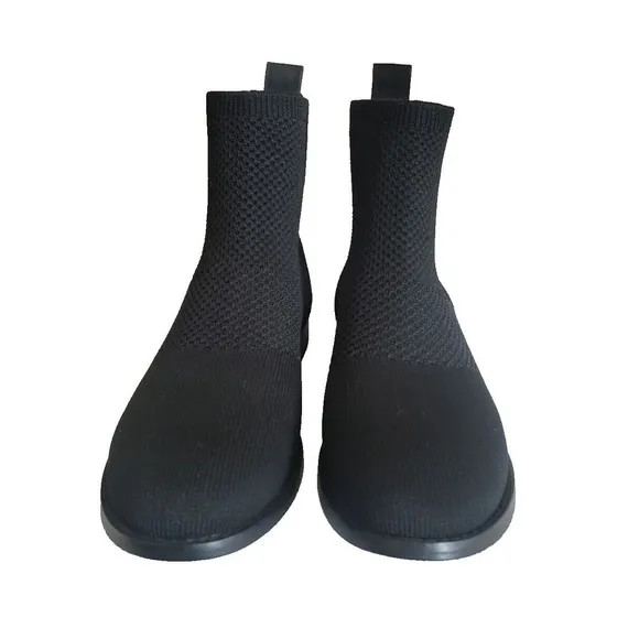 Eileen Fisher Jude Recycled Stretch Knit Bootie Black Women's Size 6.5