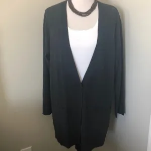 {Eileen Fisher}  Long Merino Wool Cardigan, small