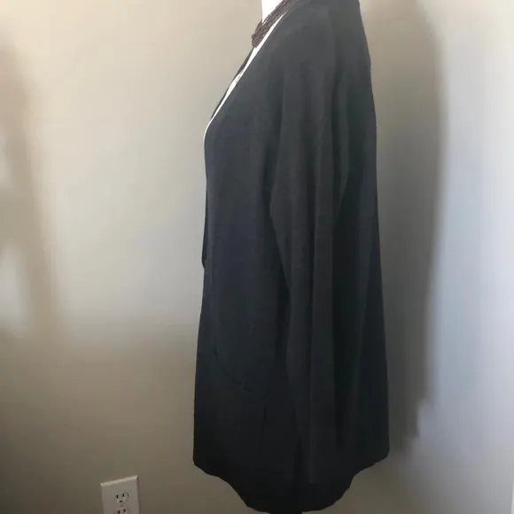 {Eileen Fisher}  Long Merino Wool Cardigan, small
