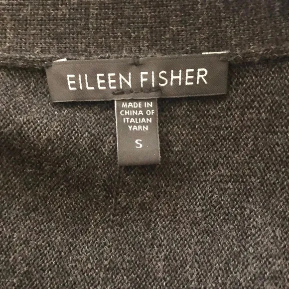 {Eileen Fisher}  Long Merino Wool Cardigan, small