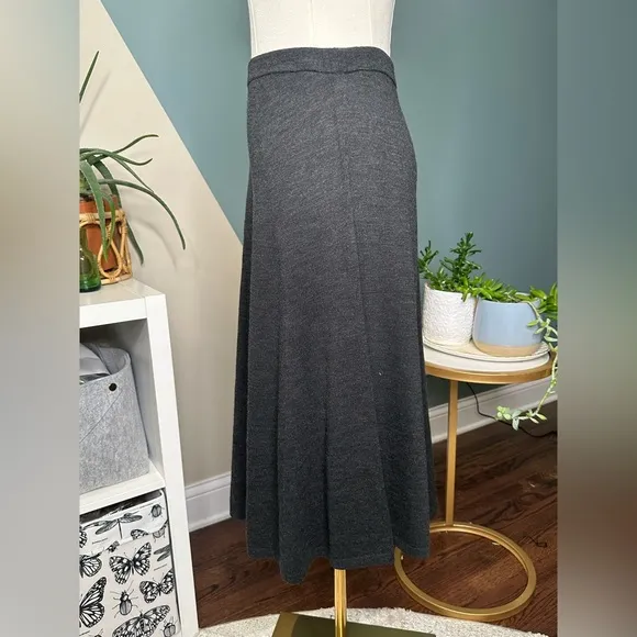 Eileen Fisher Petite Merino Wool Midi Skirt NWT | A-Line Capsule Wardrobe Medium