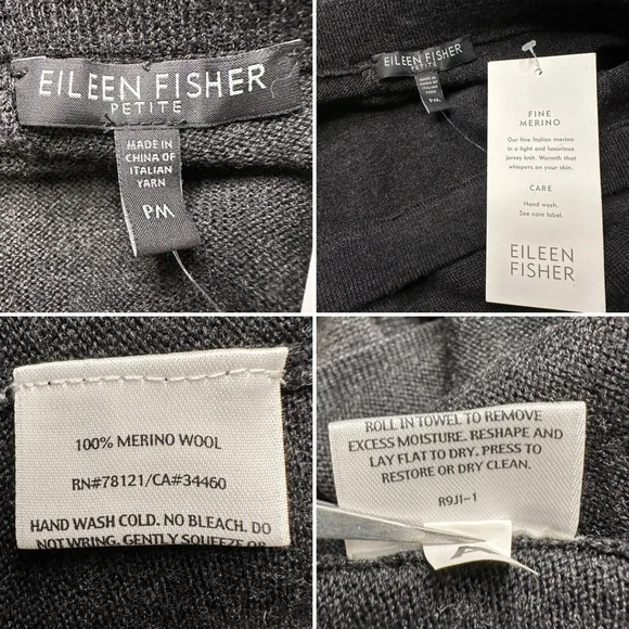 Eileen Fisher Petite Merino Wool Midi Skirt NWT | A-Line Capsule Wardrobe Medium