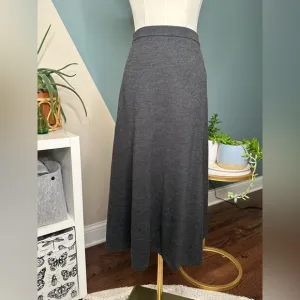 Eileen Fisher Petite Merino Wool Midi Skirt NWT | A-Line Capsule Wardrobe Medium