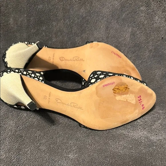 Elegant Black and Cream Women's Heels