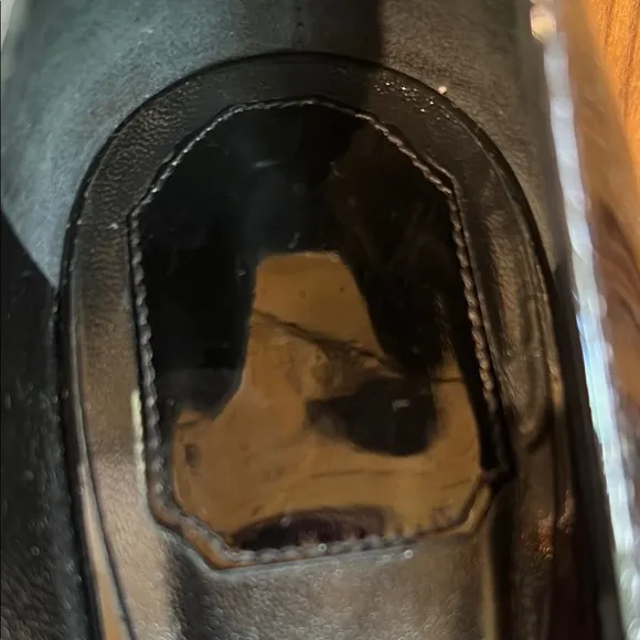 Elegant Dior Black Patent Leather Peep-Toe Heels Size 40