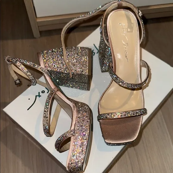 Elegant Rhinestone Embellished Heels