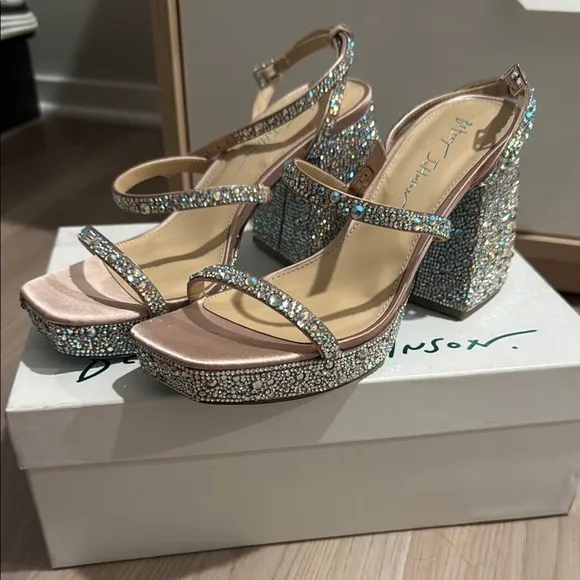 Elegant Rhinestone Embellished Heels