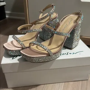 Elegant Rhinestone Embellished Heels