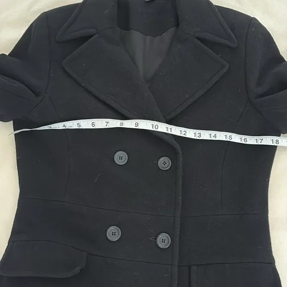 Ellabee Women Wool Jacket Blend Winter Mid Long Trench Coat (384T)