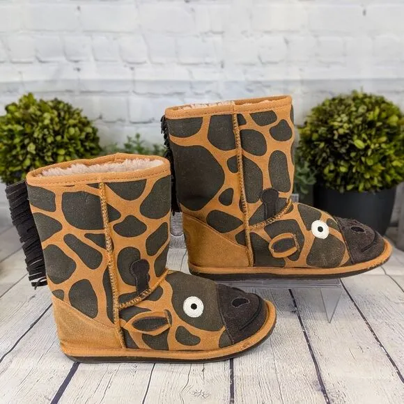 EMU Little Creatures Giraffe Merino Wool Kids' Boots