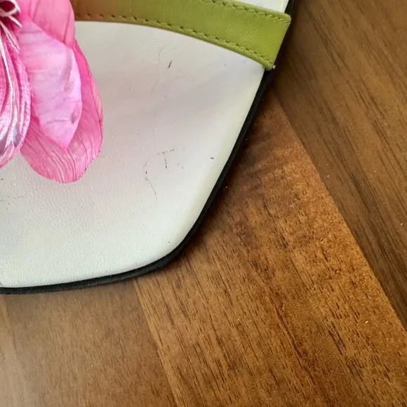 Enzo Angiolini Pink Floral Heeled Sandals