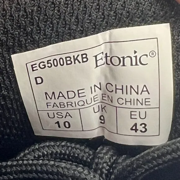 Etonic Mens EG500BKB Black Stabilize 2.0 Waterproof Cleats Size 10D Golf Shoes
