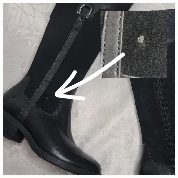 EUC Børn Ginger Black Suede Leather‎ Equestrian Riding Boots Size 7.5M
