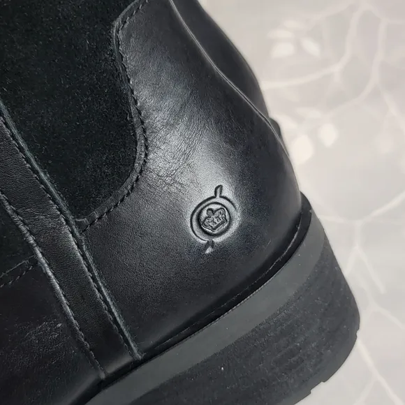 EUC Børn Ginger Black Suede Leather‎ Equestrian Riding Boots Size 7.5M
