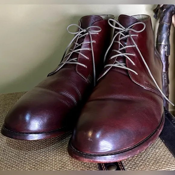 EUC Nisola “Emilio” Chukka Boots Leather Upper Brown/Cordovan Size 11