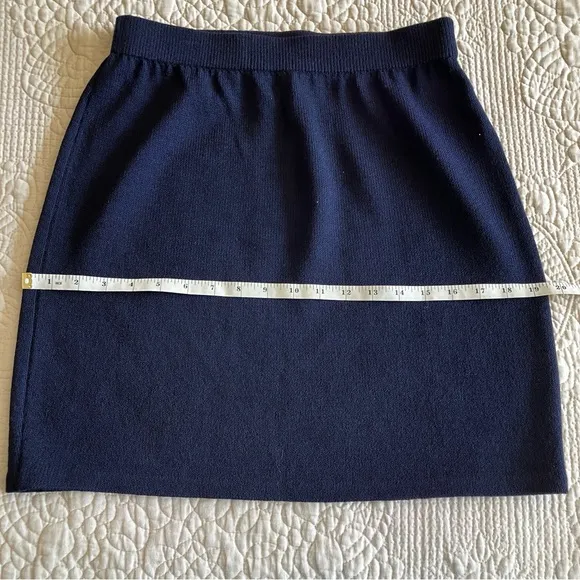 EUC St John Collection blue Santana knit short skirt