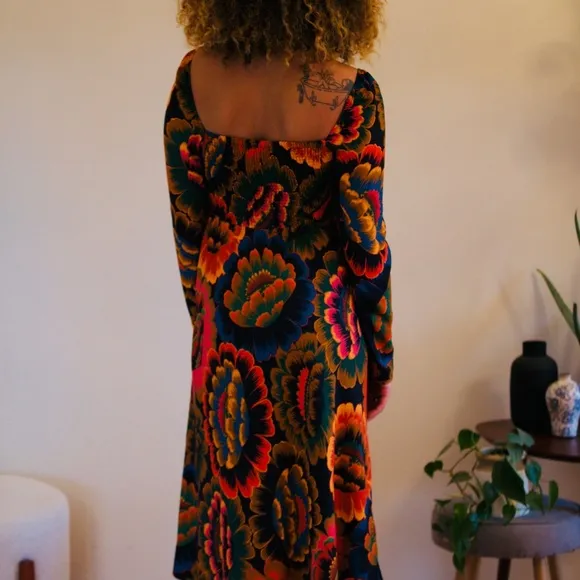 Farm Rio Flowers Midi Dress