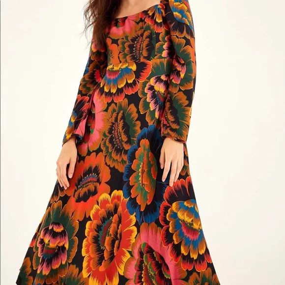 Farm Rio Flowers Midi Dress